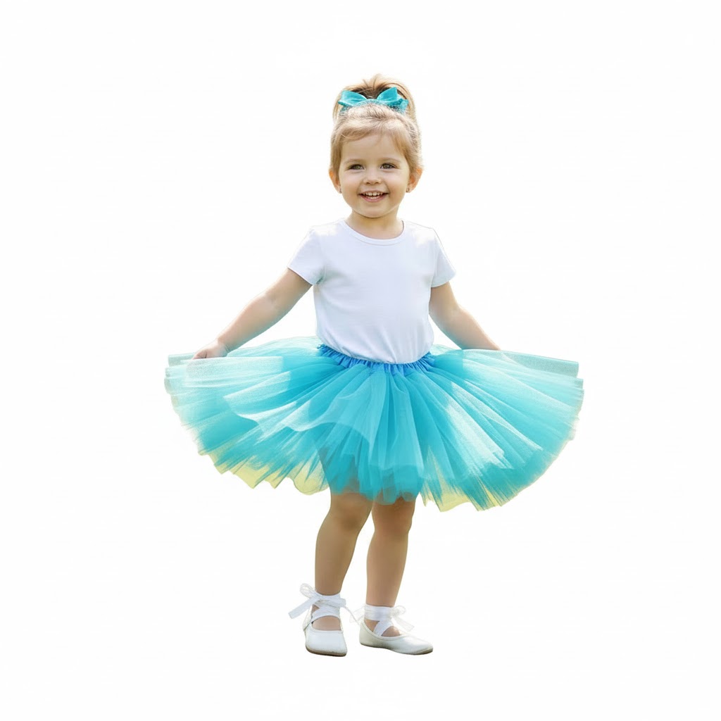 Égszínkék "Tündérálom" Tüllszoknya – Vidámság és Kényelem Kislányoknak