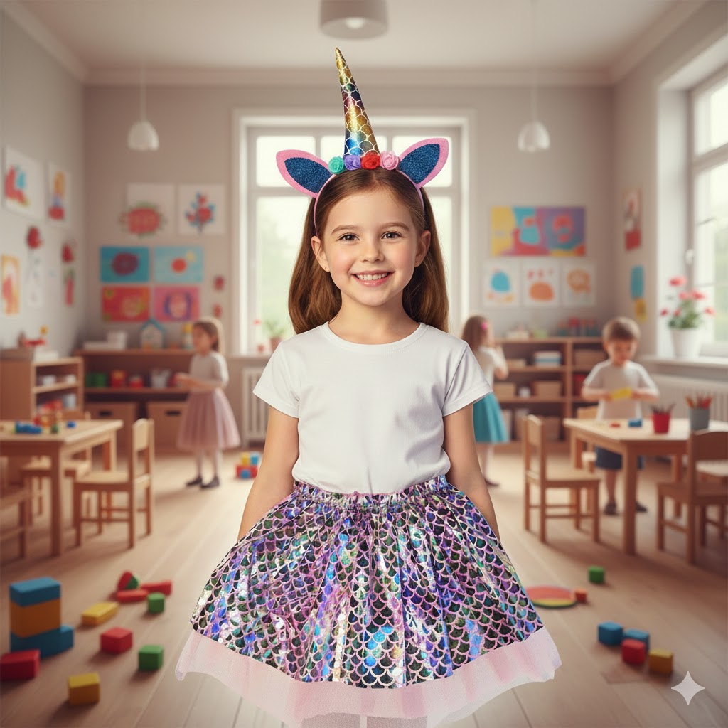 Varázslatos Unikornis-Hableány Jelmez Szett