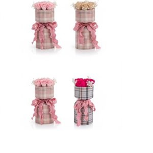 Örök rózsa csokor egyedi csomagolásban , 25 cm