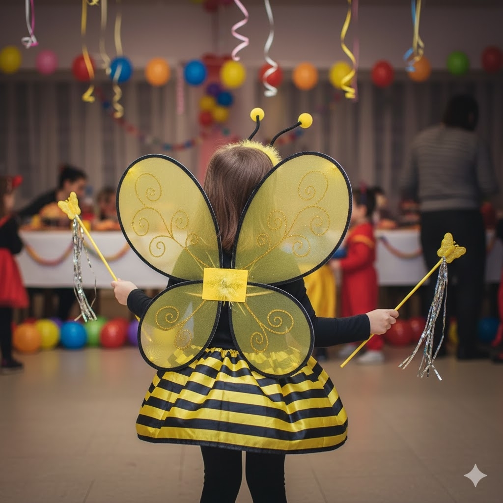 Arany Szárnyú Méhecske farsangi jelmez szett gyerekeknek