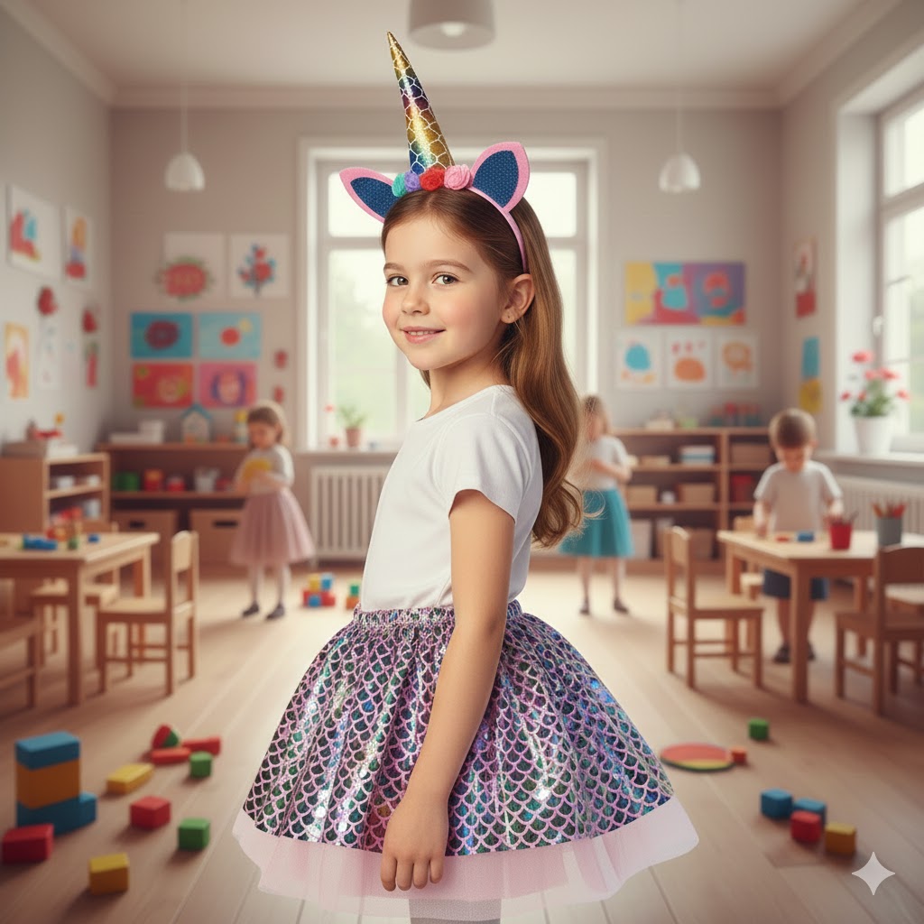 Varázslatos Unikornis-Hableány Jelmez Szett