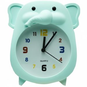 Elefántos gyerek ébresztó óra szines számokkal