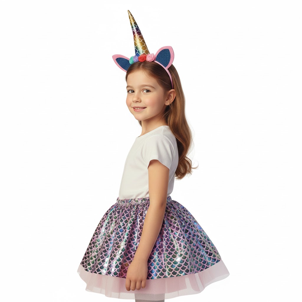 Varázslatos Unikornis-Hableány Jelmez Szett