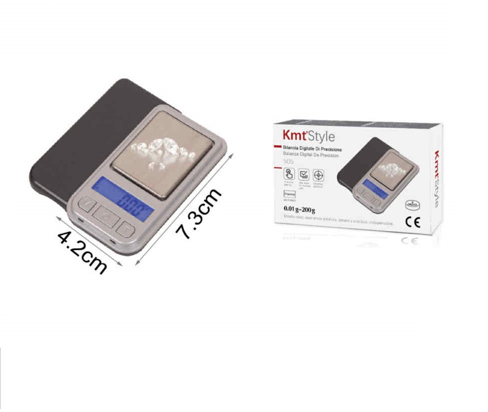 Digitális precíziós ékszermérleg 200g / 0.01g (7.3x4.2cm) Kmt Style