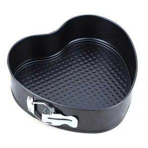 Szív Alakú Csatos Tortaforma és Sütőforma - 24,5 x 7,5 cm