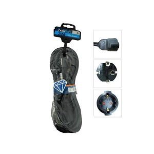 3 méteres lengő hosszabbító kábel 3G 1.5mm2 hálózati gyermekvédelemmel 230V/50Hz IP20 fekete Extra Star