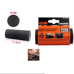 Csiszolópapír tekercs 11,5 cm x 150 cm, P120 szemcsézet, fémhez és fához - Kmt Tools