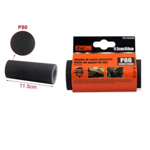Csiszolópapír tekercs 11,5 cm x 150 cm, P80 szemcsézet, univerzális felhasználás - Kmt Tools