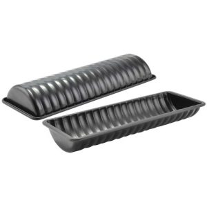 Tapadásmentes Bordázott Őzgerincforma és Süteményforma - 31,5 x 12 x 4,2 cm