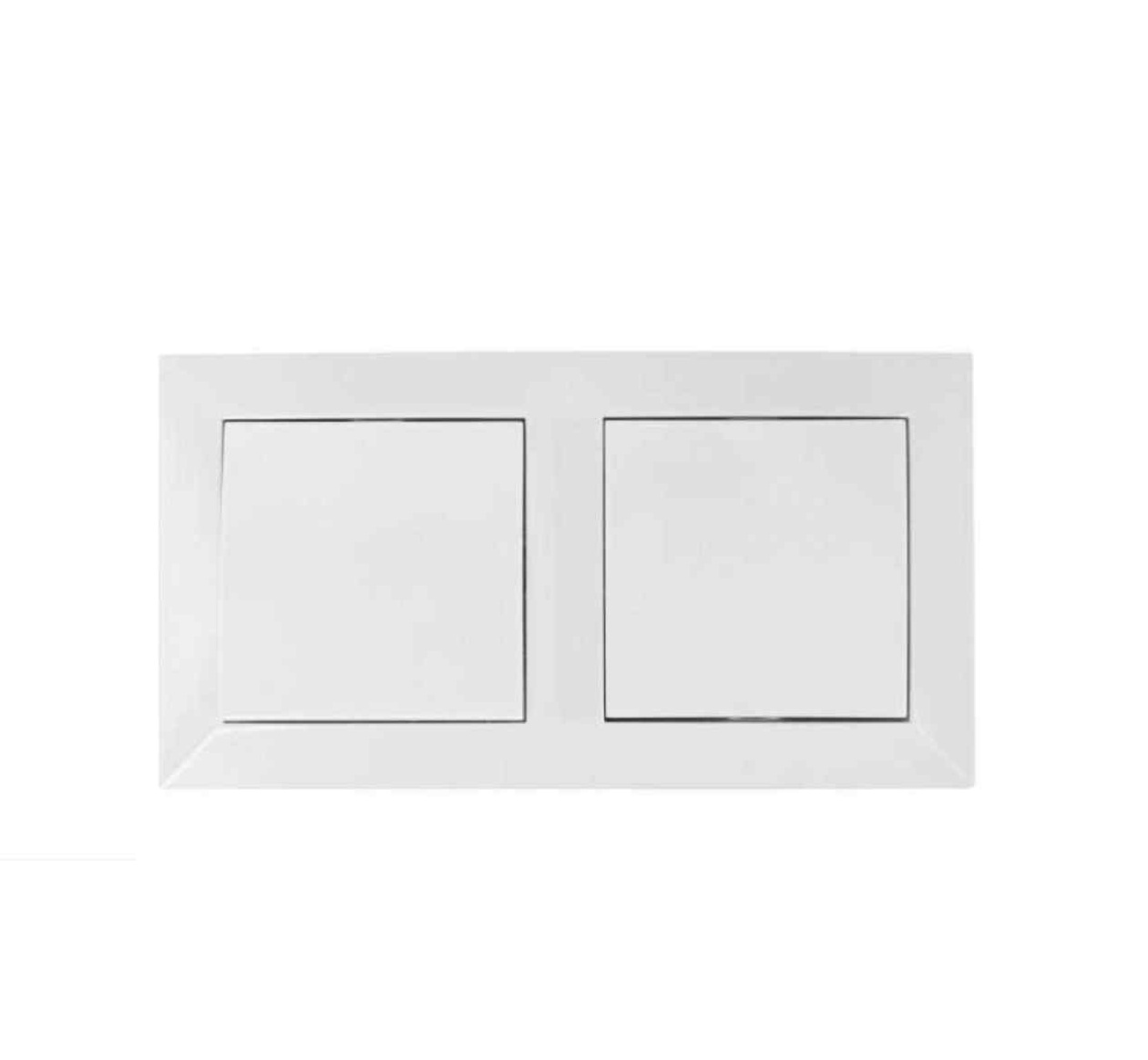 Kettős süllyeszthető váltókapcsoló 10A 250V fehér Aigostar - Image 2