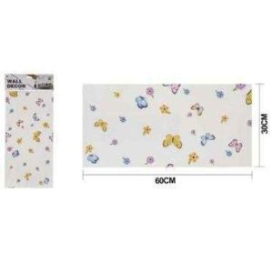 Bájos Pillangómintás Öntapadós Fali Dekoráció 60cm x 30cm