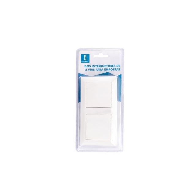 Kettős süllyeszthető váltókapcsoló 10A 250V fehér Aigostar - Image 4